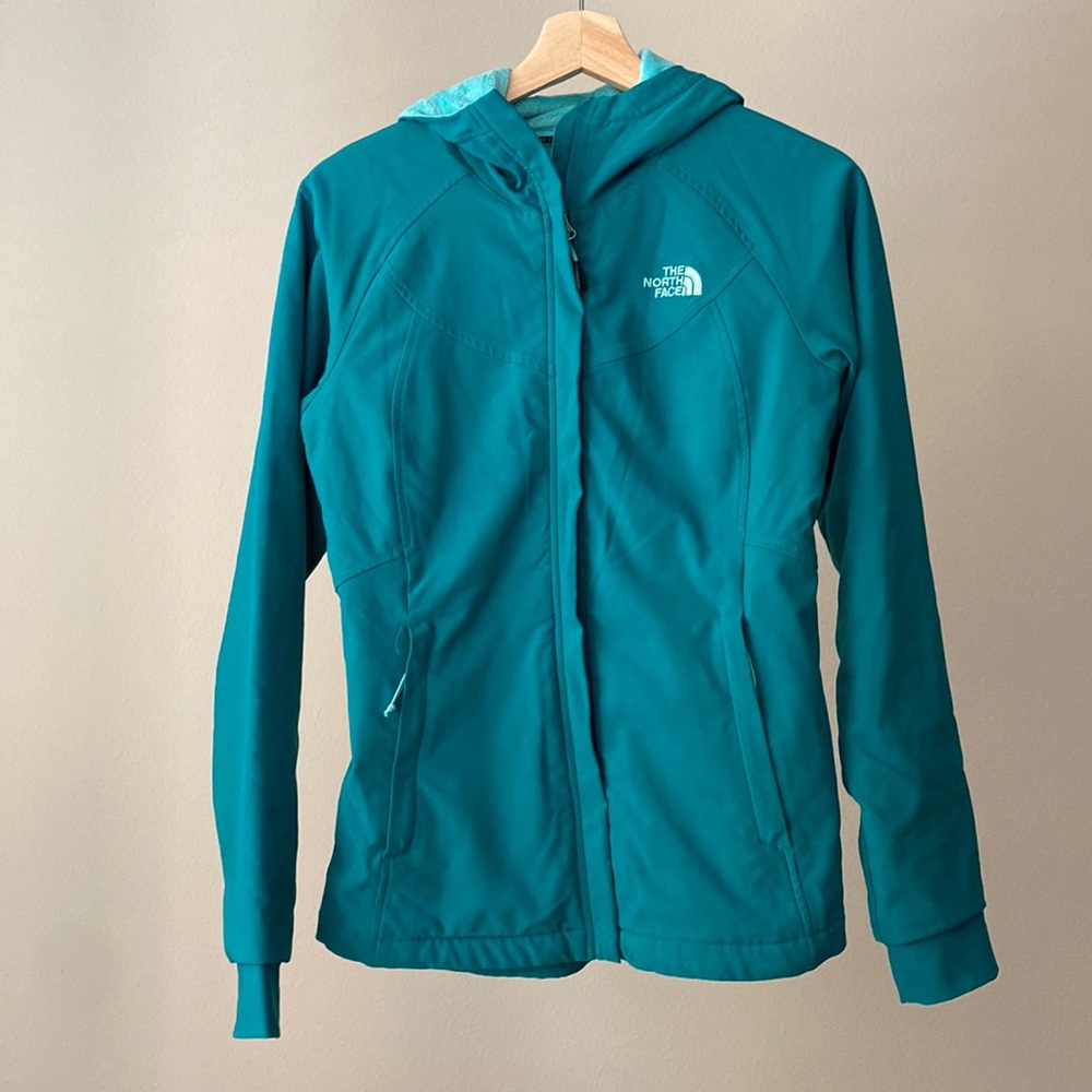 North Face Maddie Raschel Jacket Blue Turquoise (Size XS)
